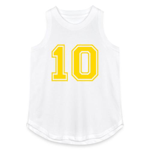 Number 10 in a classic athletic collegiate font - Women's Relaxed Tank Top