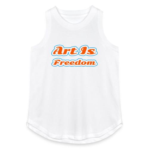Art Is Freedom — Creative Expression Script - Women's Relaxed Tank Top