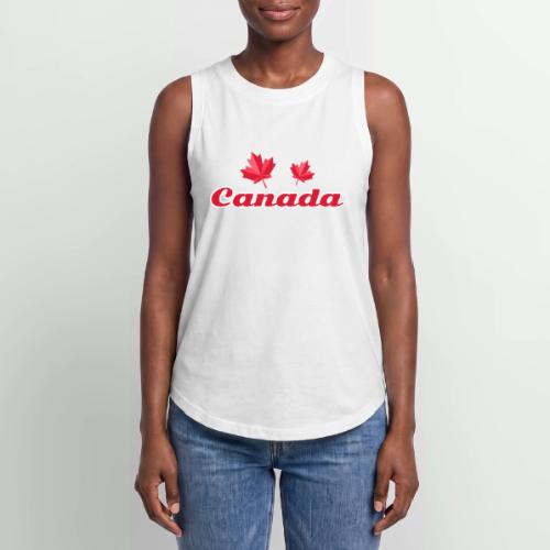 Canada with two maple leaves - Women's Relaxed Tank Top