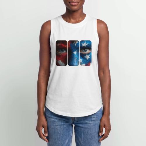 USA: Painted for the Flag - Women's Relaxed Tank Top