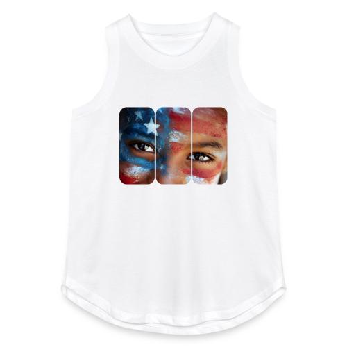 USA: Eyes of the Flag - Women's Relaxed Tank Top