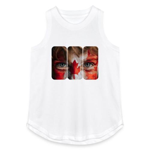 Canada: Maple Leaf Gaze - Women's Relaxed Tank Top