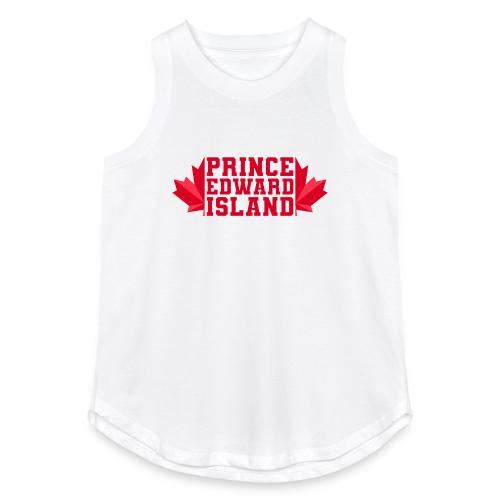 Prince Edward Island with maple leaf - Women's Relaxed Tank Top