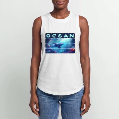 Ocean: Whale’s Path - Women's Relaxed Tank Top