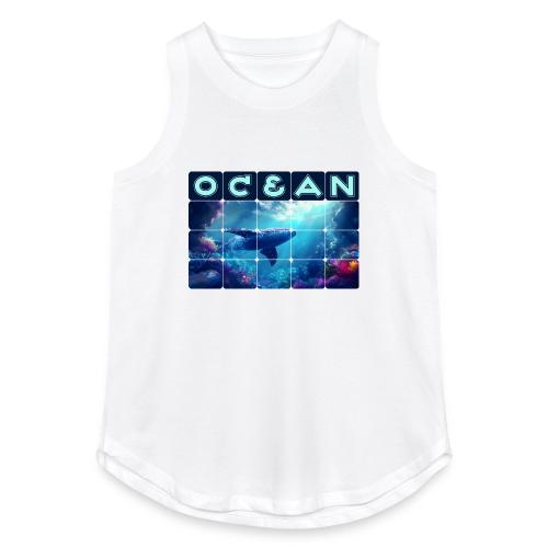 Ocean: Whale’s Path - Women's Relaxed Tank Top