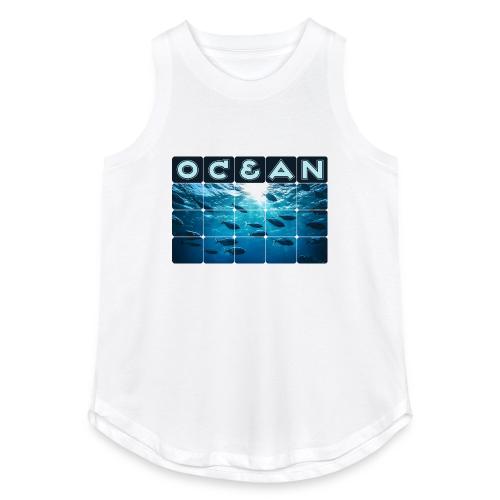 Ocean: Silver Tide - Women's Relaxed Tank Top