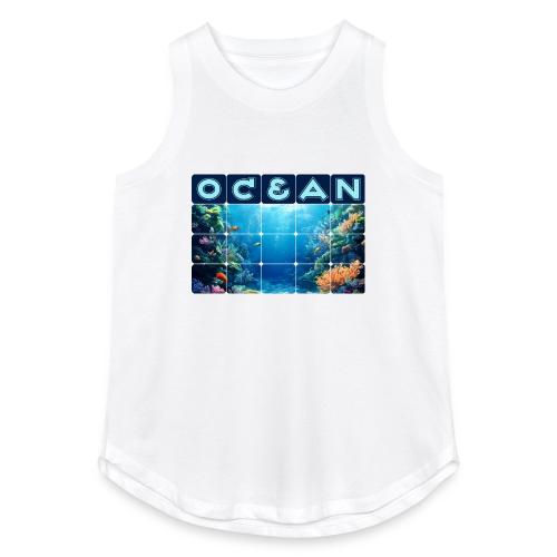 Ocean: Tropical Drift - Women's Relaxed Tank Top