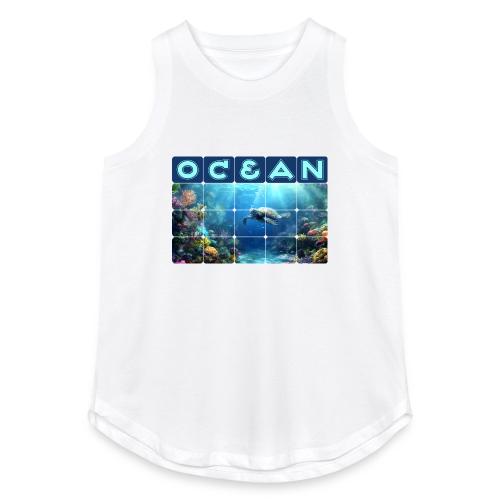 Ocean: Turtle Drift - Women's Relaxed Tank Top
