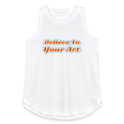 Believe in Your Art — Creative Glow Script - Women's Relaxed Tank Top