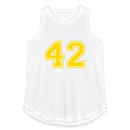 Number 42 in a classic athletic collegiate font - Women's Relaxed Tank Top