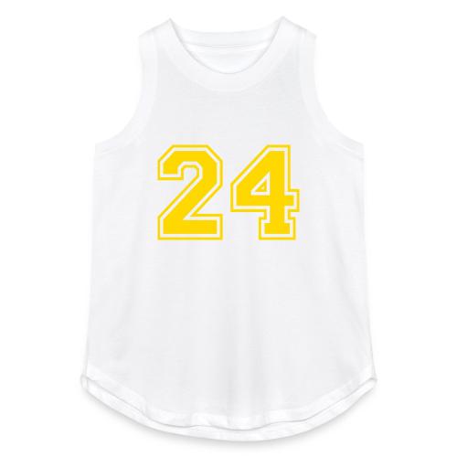 Number 24 in a classic athletic collegiate font - Women's Relaxed Tank Top