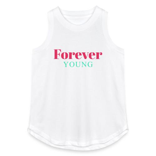 Forever Young Typography Design - Women's Relaxed Tank Top