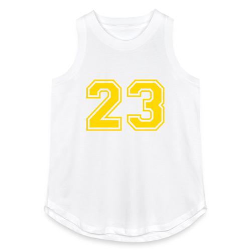 Number 23 in a classic athletic collegiate font - Women's Relaxed Tank Top