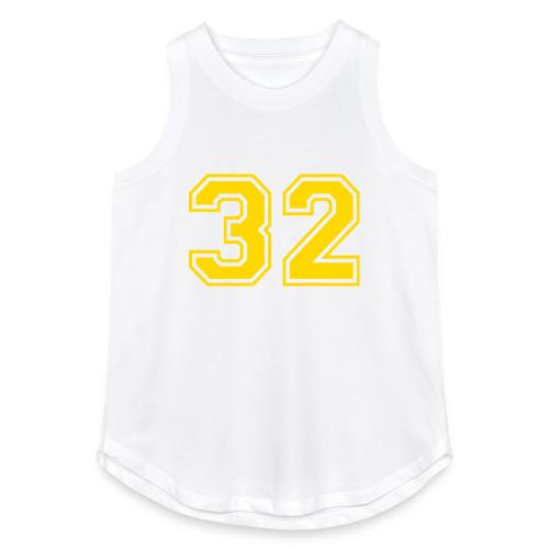 Number 32 in a classic athletic collegiate font - Women's Relaxed Tank Top