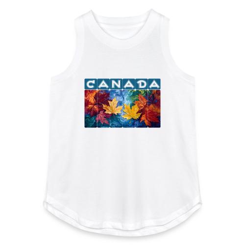 Canada in Brushstrokes - Women's Relaxed Tank Top