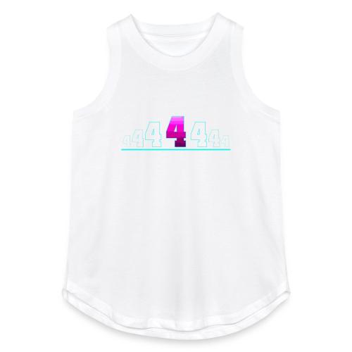 Number 4 in Magenta: Varsity Font - Women's Relaxed Tank Top