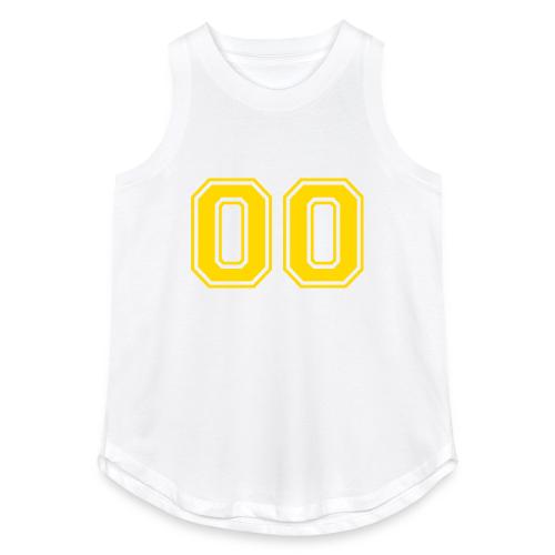 Number 00 in a classic athletic collegiate font - Women's Relaxed Tank Top