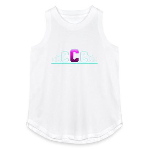 Letter C – Capital Varsity Alphabet Monogram - Women's Relaxed Tank Top