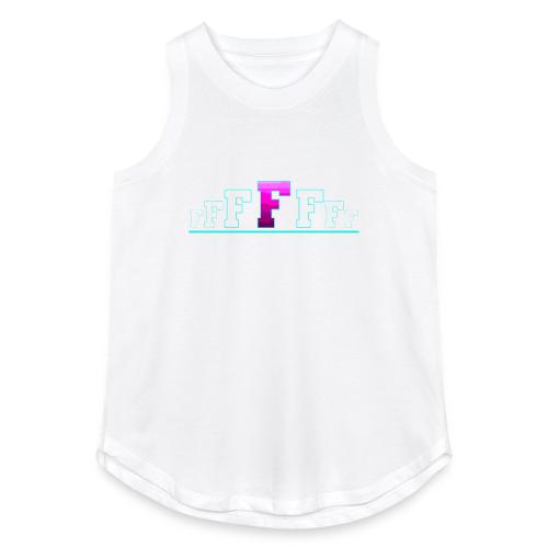Letter F – Capital Varsity Alphabet Monogram - Women's Relaxed Tank Top