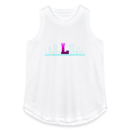 Letter L – Capital Varsity Alphabet Monogram - Women's Relaxed Tank Top