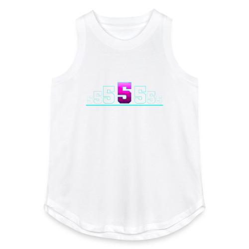 Number 5 in Magenta: Varsity Font - Women's Relaxed Tank Top