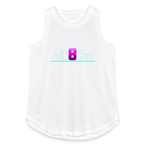 Number 8 in Magenta: Varsity Font - Women's Relaxed Tank Top