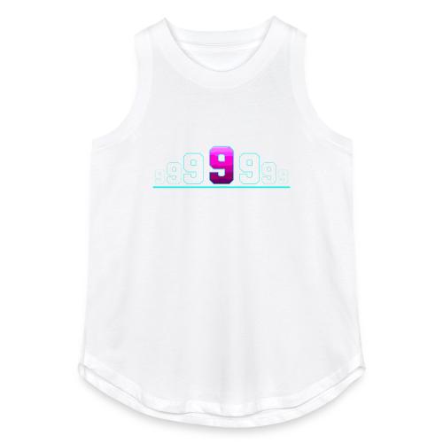 Number 9 in Magenta: Varsity Font - Women's Relaxed Tank Top