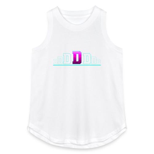 Letter D – Capital Varsity Alphabet Monogram - Women's Relaxed Tank Top