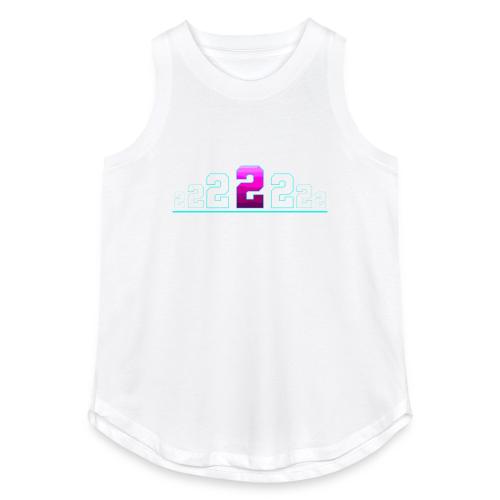Number 2 in Magenta: Varsity Font - Women's Relaxed Tank Top