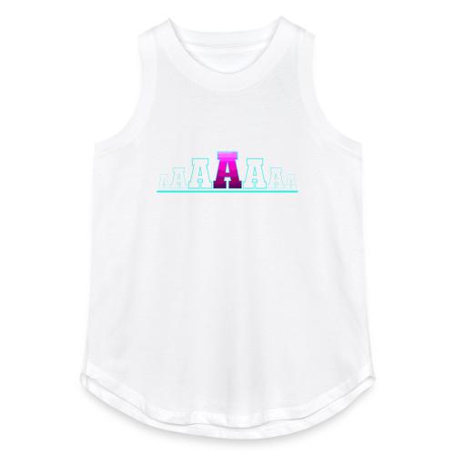 Letter A – Capital Varsity Alphabet Monogram - Women's Relaxed Tank Top