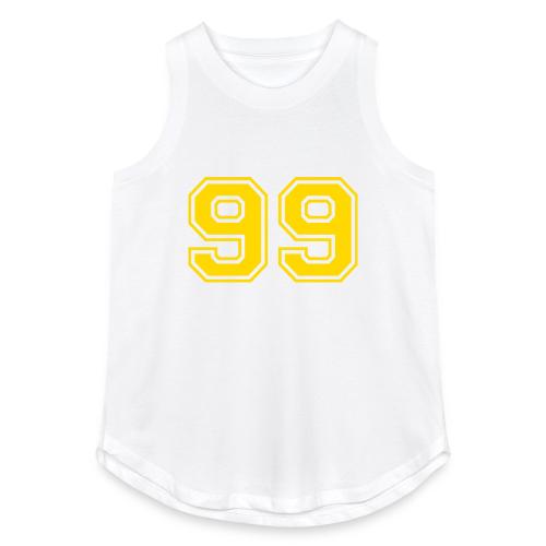 Number 99 in a classic athletic collegiate font - Women's Relaxed Tank Top