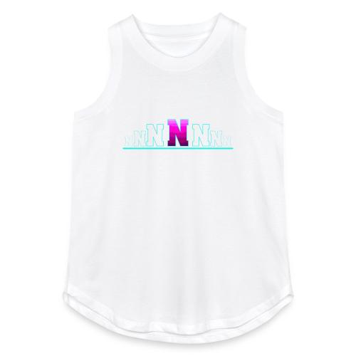 Letter N – Capital Varsity Alphabet Monogram - Women's Relaxed Tank Top