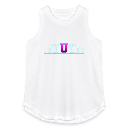 Letter U – Capital Varsity Alphabet Monogram - Women's Relaxed Tank Top