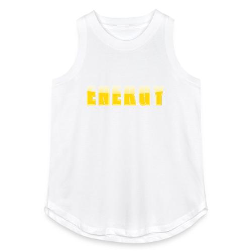 ENERGY Electric Yellow Power Word Design - Women's Relaxed Tank Top