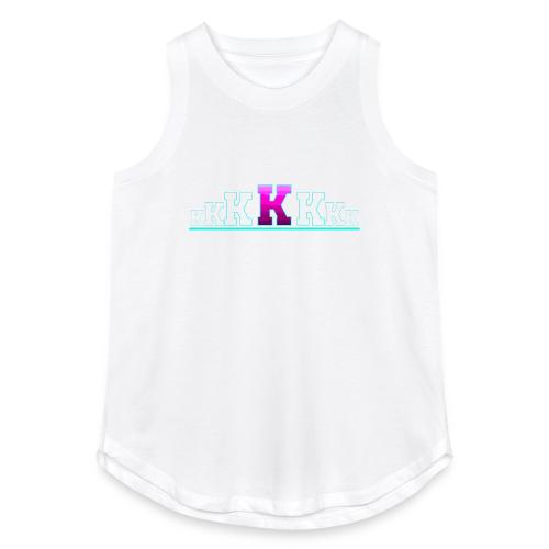 Letter K – Capital Varsity Alphabet Monogram - Women's Relaxed Tank Top