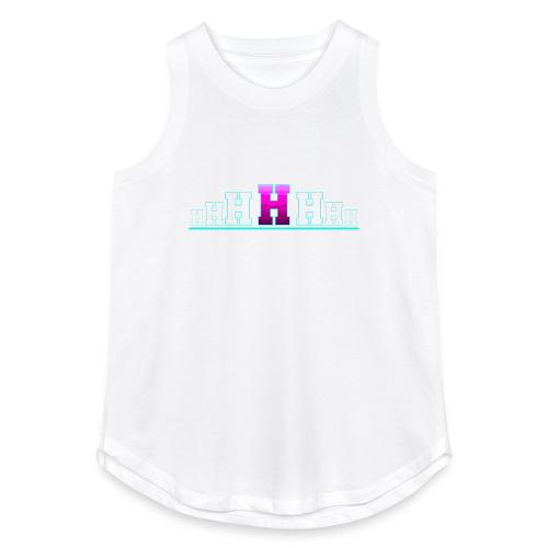 Letter H – Capital Varsity Alphabet Monogram - Women's Relaxed Tank Top