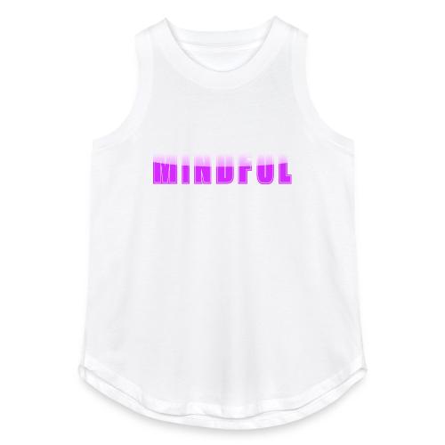 Mindful Typography Minimalist Design - Women's Relaxed Tank Top