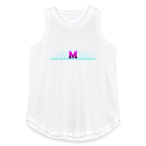 Letter M – Capital Varsity Alphabet Monogram - Women's Relaxed Tank Top