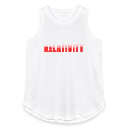 Relativity Science Typography Design - Women's Relaxed Tank Top