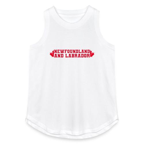 Newfoundland and Labrador with maple leaf - Women's Relaxed Tank Top