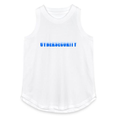 Cybersecurity Word Art Design - Women's Relaxed Tank Top