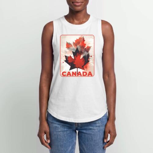Canada Inked Leaf - Women's Relaxed Tank Top