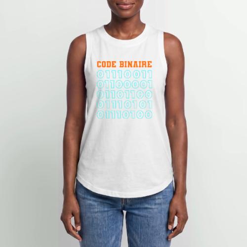 Hi in binary code - Women's Relaxed Tank Top