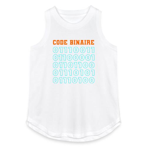 Hi in binary code - Women's Relaxed Tank Top