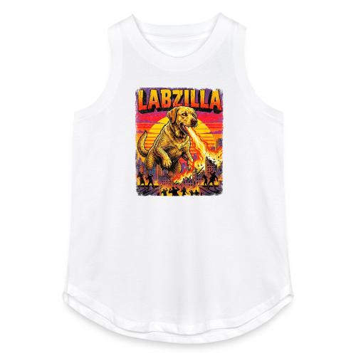 Labzilla Giant Yellow Labrador Monster Tee - Women's Relaxed Tank Top