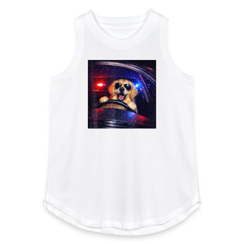 Funny Police Golden Retriever Meme Tee - Women's Relaxed Tank Top