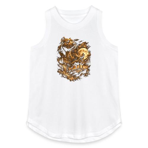 Pit Bull Howling Moon Fantasy Forest Tee - Women's Relaxed Tank Top