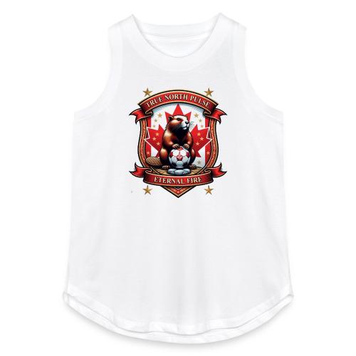 Canada Beaver Crest T-Shirt, Pride Badge Gift - Women's Relaxed Tank Top