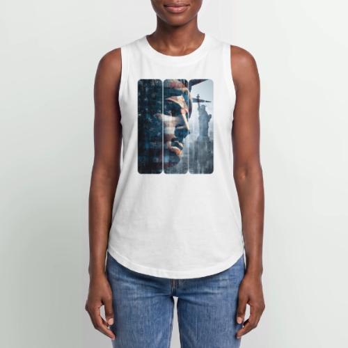 USA: Liberty in Three Visions - Women's Relaxed Tank Top