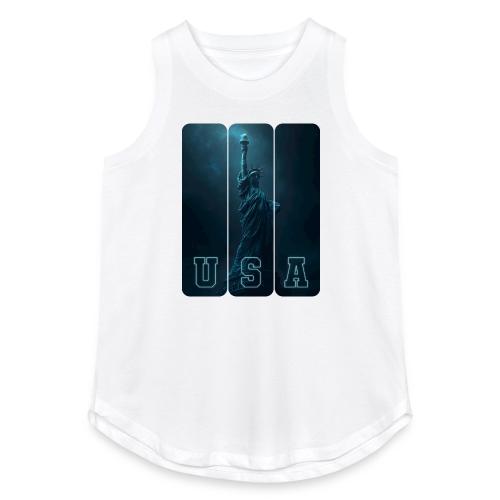 Neon Liberty USA Triptych - Women's Relaxed Tank Top